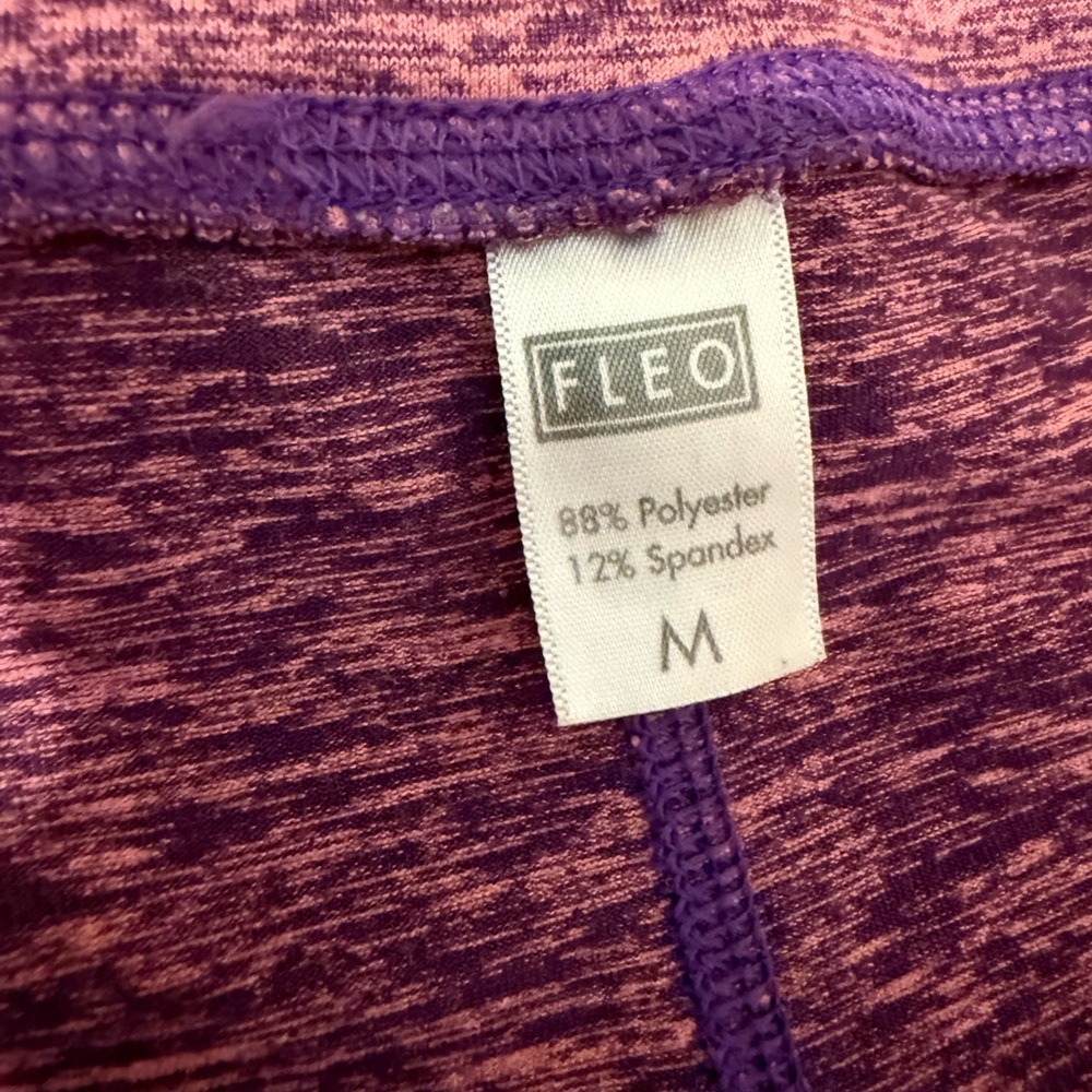 Fleo Women's Heathered Purple Athletic Shorts - Picture 4 of 4
